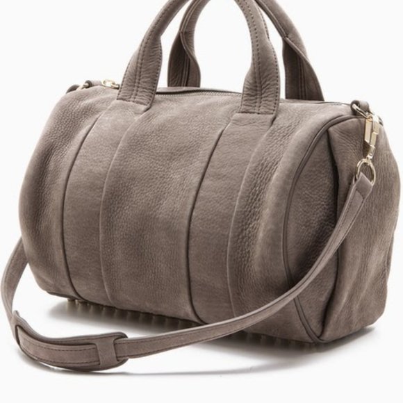 Alexander Wang Rocco in gray laser cut leather - Picture 2 of 7